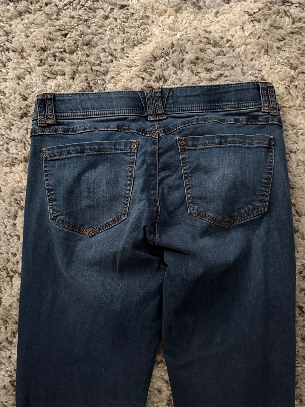 Wit & Wisdom Dark Blue Flare Jeans — Mid-Rise Stretch - Picture 3 of 3